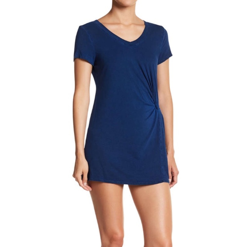Green dragon front twist dress